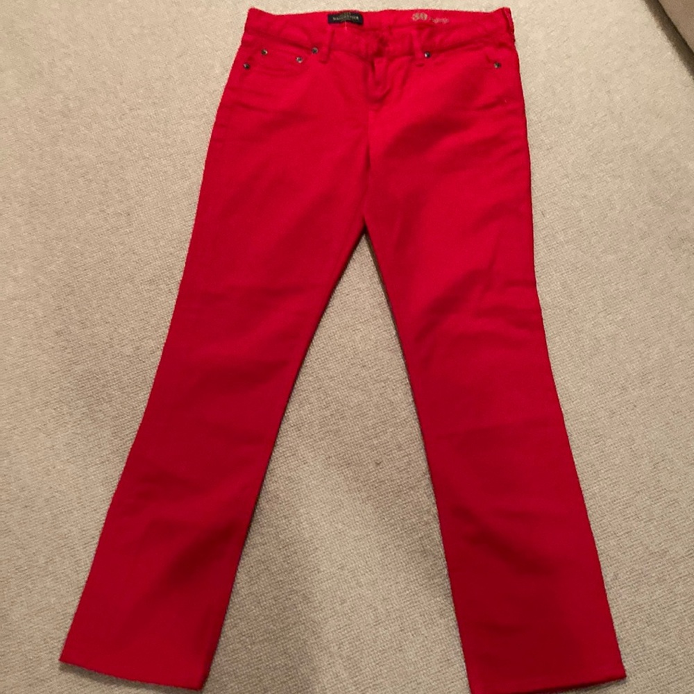 J. Crew Matchstick 30 Regular Red Jeans